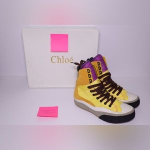 Chloe Clint Chunk High Top Sneakers